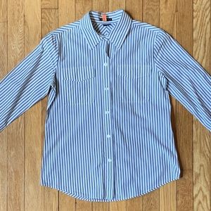 Theory stripe button down
